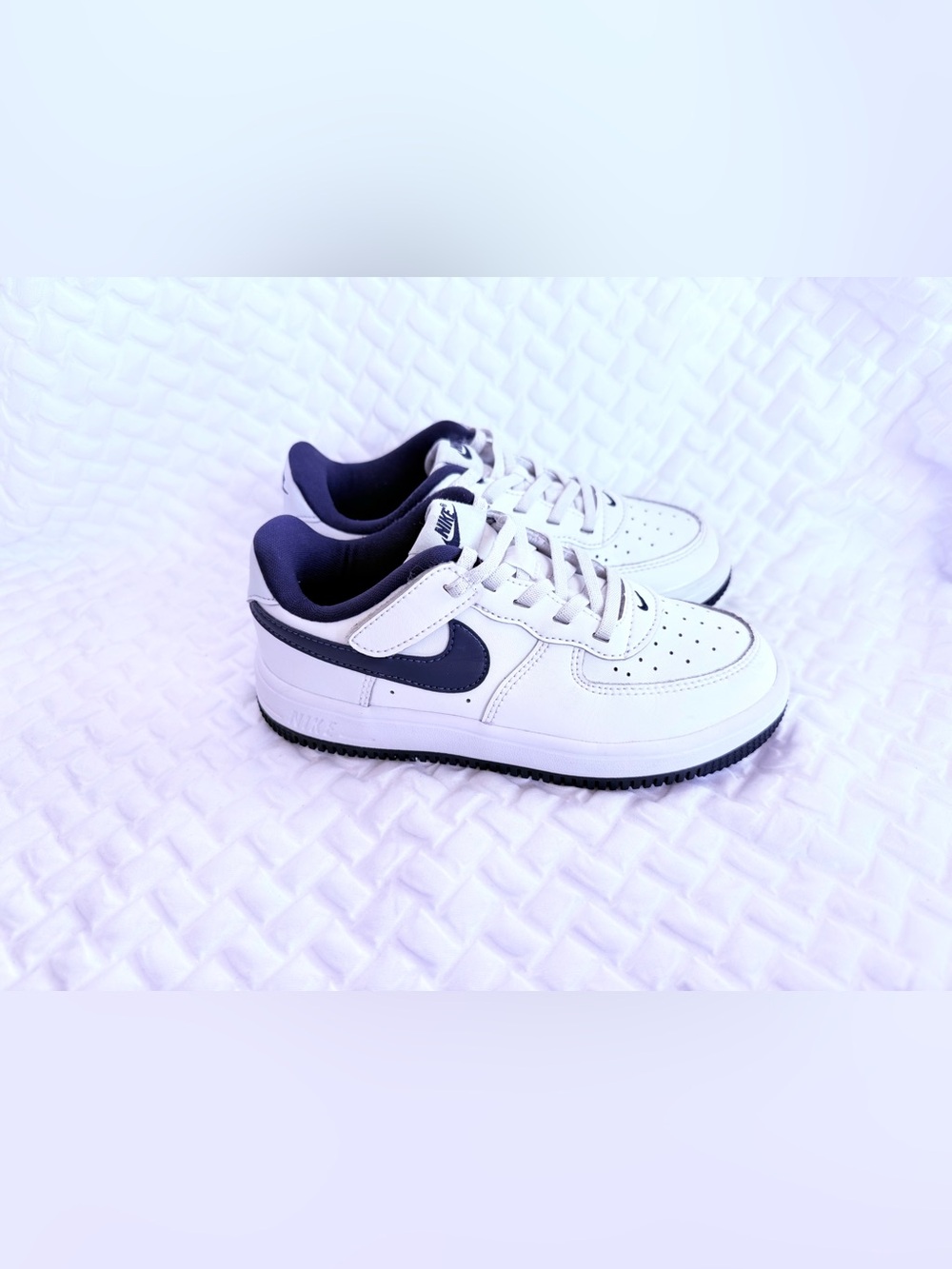 “SIZE 13C” Nike Force 1 Low EasyOn “White Midnight Navy’